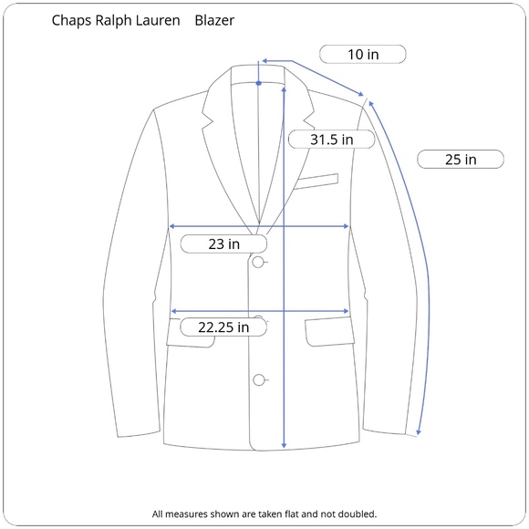 [Chaps RL] Men's VTG Navy Double Breasted Blazer - Picture 8 of 8